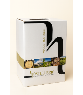 Hostellerie des Vins de Rognes - Vin Rosé de Provence - BIB AOP Coteaux d'Aix-en-Provence 5L