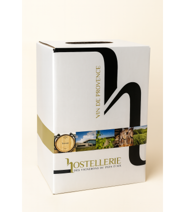 Hostellerie des Vins de Rognes - Vin Rosé de Provence - BIB AOP Coteaux d'Aix-en-Provence 5L