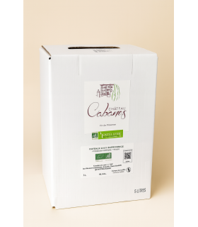 Hostellerie des Vins de Rognes - Vin Rosé Bio de Provence - Château Cabanes 5L